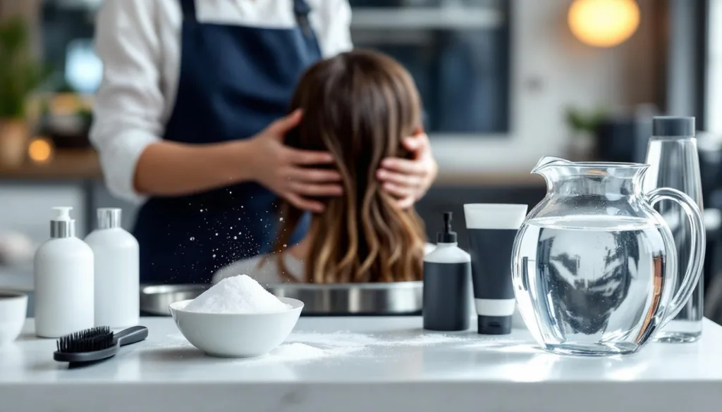 eine friseurin erklärt, wie natron effektiv stylingprodukte aus deinem haar entfernt und es gesund und sauber macht.