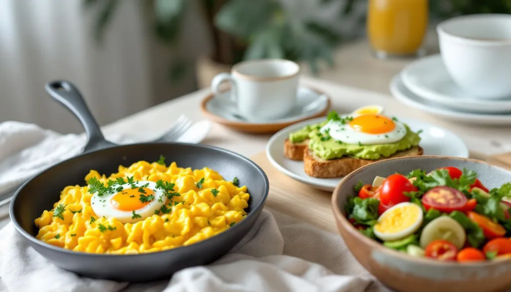 entdecken sie schnelle und gesunde ei-frühstücksideen von einer erfahrenen köchin – perfekt für einen energiereichen start in den tag.