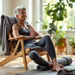 ich praktiziere seit 6 monaten stuhl-yoga und meine gelenkschmerzen sind vollständig verschwunden. erfahren sie, wie stuhl-yoga auch ihnen helfen kann, schmerzen zu lindern und beweglicher zu werden.